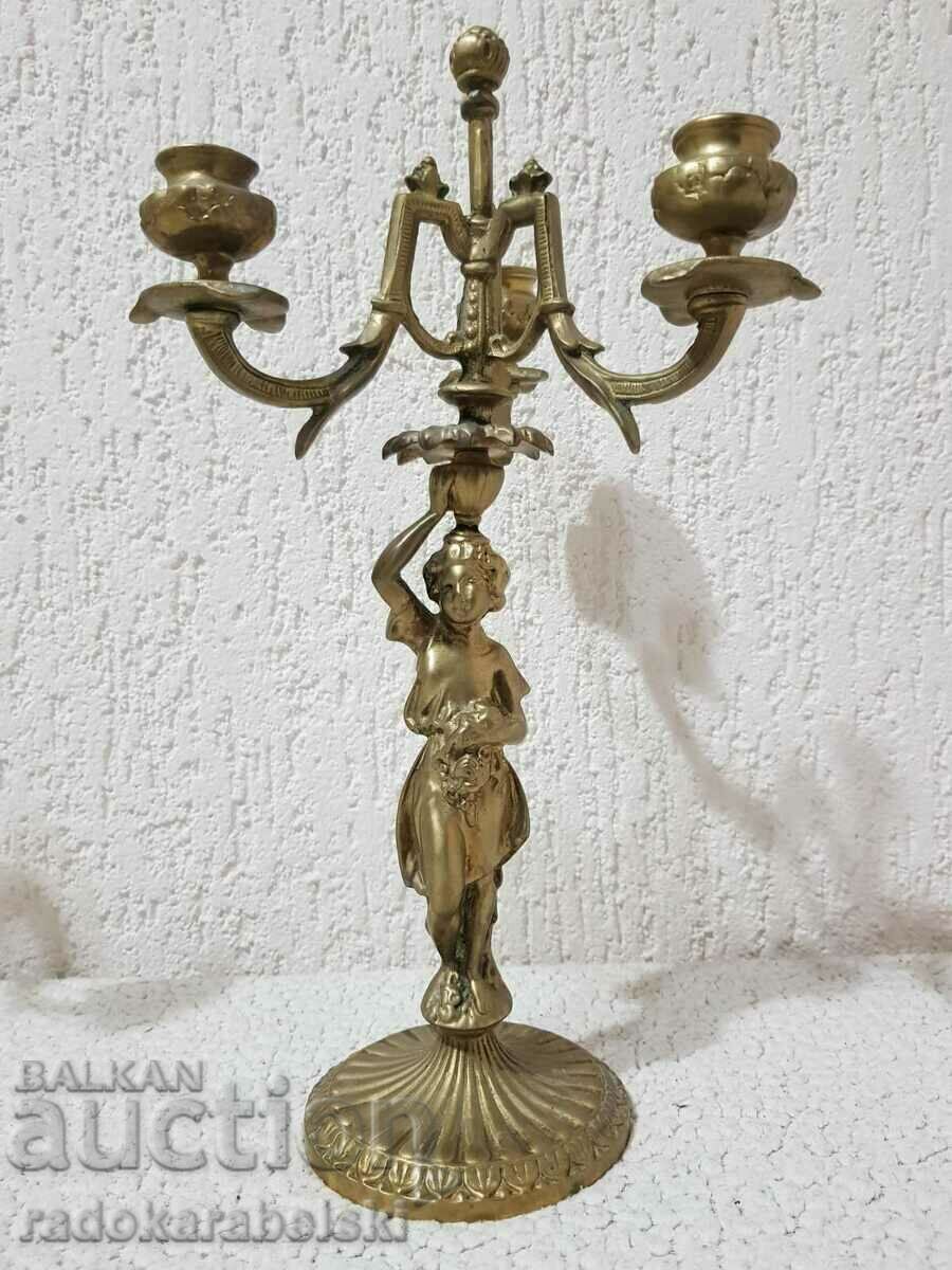 Set of two massive bronze candlesticks - candlestick with price 219.90 BGN | € 112.43 Set of two massive bronze candlesticks - candlestick with price 219.90 BGN | € 112.43