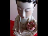 Large Old Porcelain GEISHA Figurine, Marked!