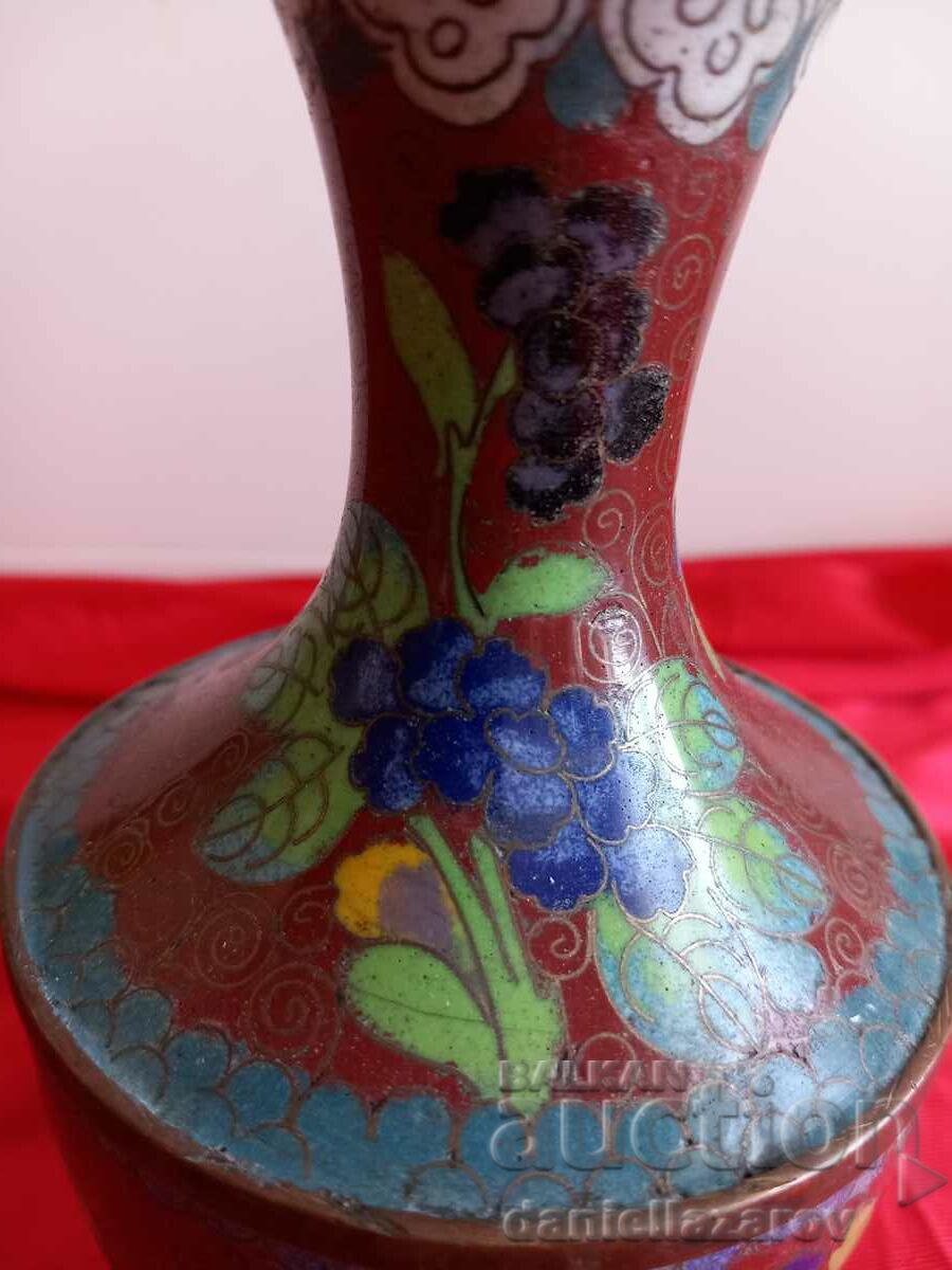 Old Vase CLOIZONE, Bronze with Cellular Enamel with price 65.00 BGN | € 33.23 Old Vase CLOIZONE, Bronze with Cellular Enamel with price 65.00 BGN | € 33.23
