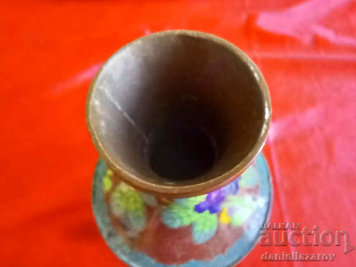 Old Vase CLOIZONE, Bronze with Cellular Enamel - 6 Old Vase CLOIZONE, Bronze with Cellular Enamel - 6