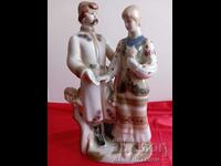 Large Old RUSSIAN Porcelain Figurine, Marked