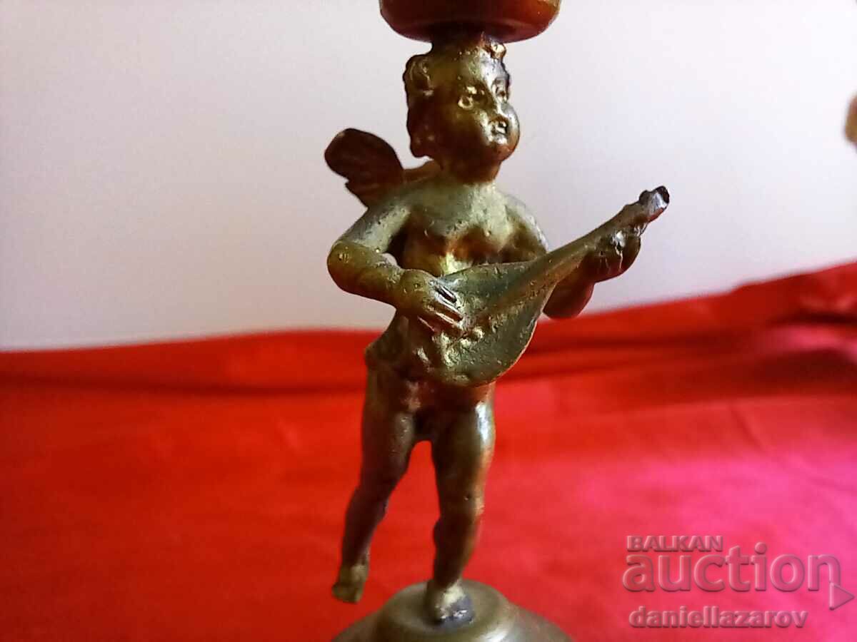 Old Bronze Candlestick, Angel, CHERUB with price 45.00 BGN | € 23.01 Old Bronze Candlestick, Angel, CHERUB with price 45.00 BGN | € 23.01