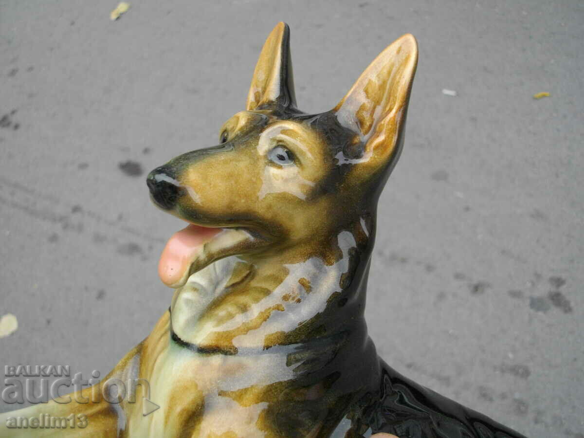 OLD PORCELAIN GERMAN SHEPHERD DOG W.GERMANY - 5