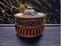 Copper jewelry box/casket from Albania