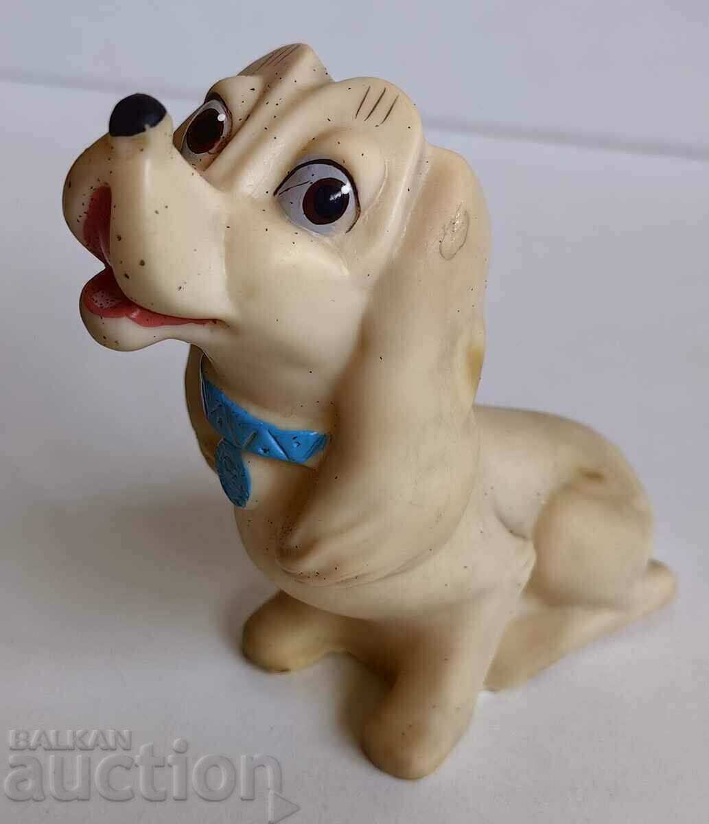 . DOG PUPPY CHILDREN'S SOCIAL RUBBER TOY FIGURE NRB DOLL