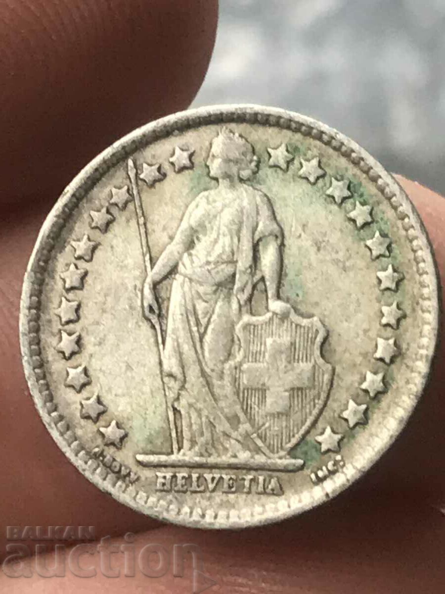 Ελβετία 1/2 φράγκο 1937 ασήμι με τιμή 11.00 BGN | € 5.62