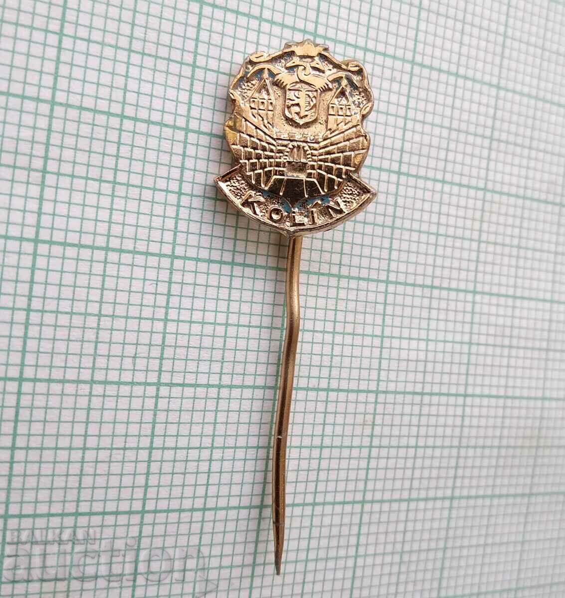 17002 Badge - coat of arms of Kolin Czechoslovakia with price 1.00 BGN | € 0.51