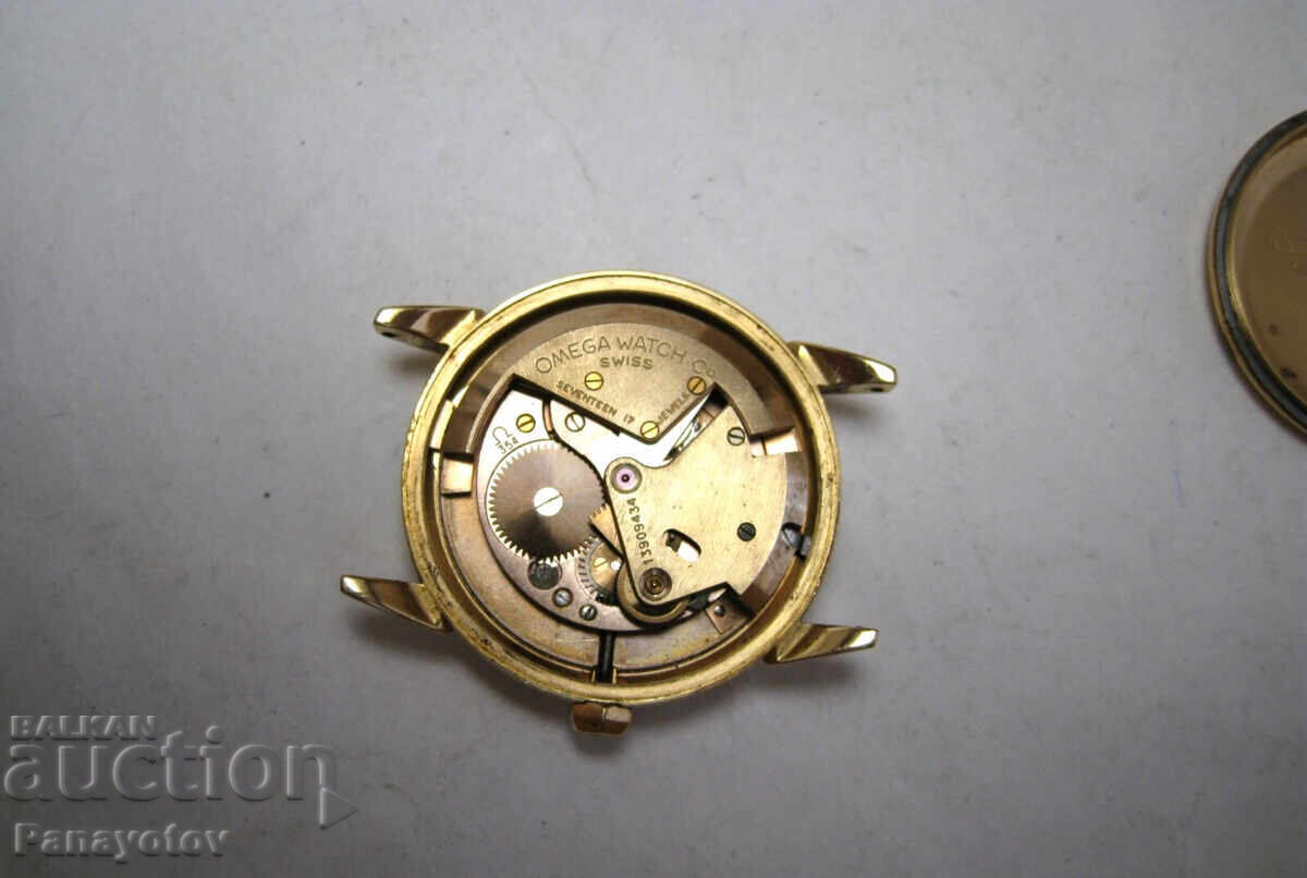 OMEGA GOLDEN GOLD WATCH 18K 1953 YEAR IDEAL HAND - 5