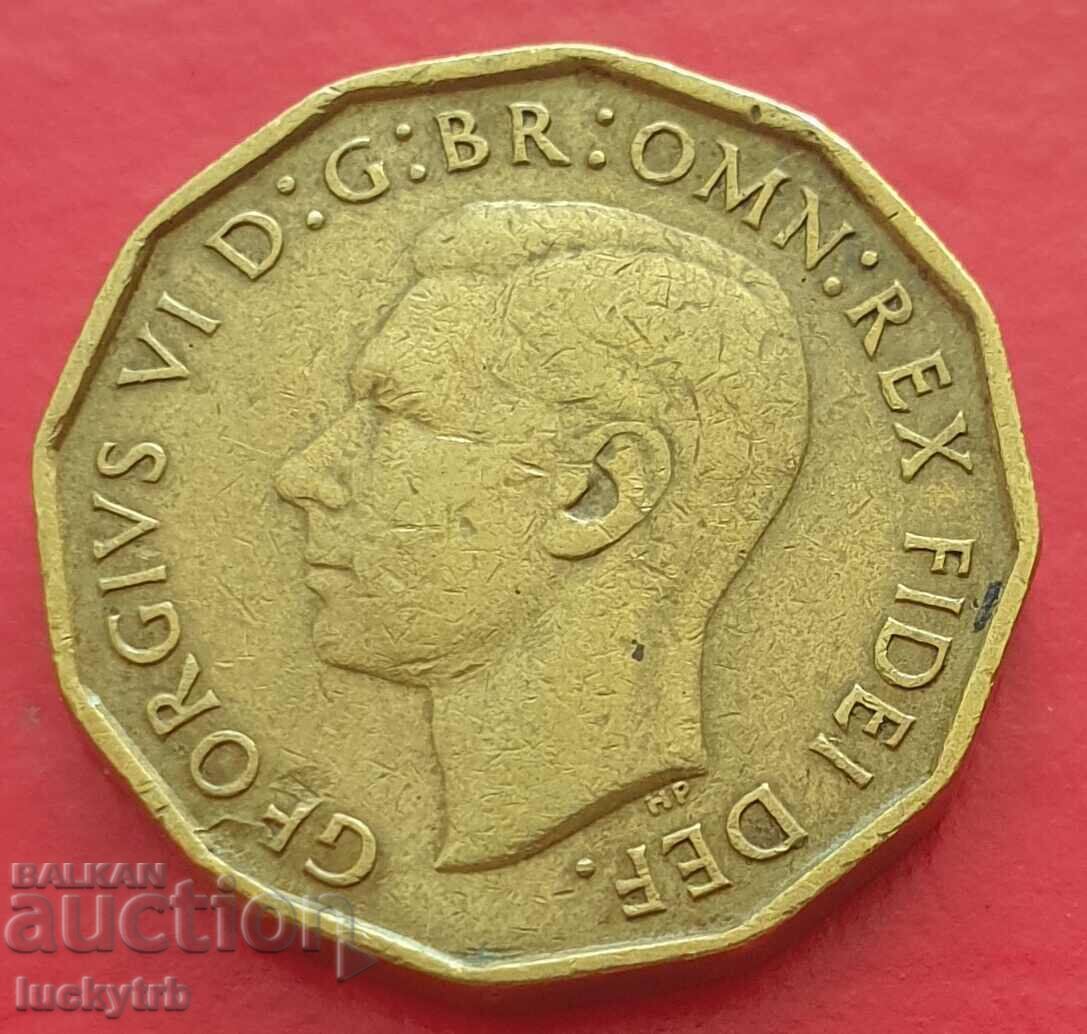 3 pence 1952 - Great Britain with price 1.10 BGN | € 0.56