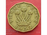 3 pence 1952 - Great Britain