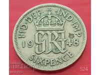 6 pence 1948 - Marea Britanie