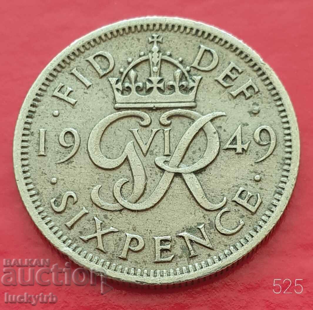 6 pence 1949 - Great Britain 6 pence 1949 - Great Britain