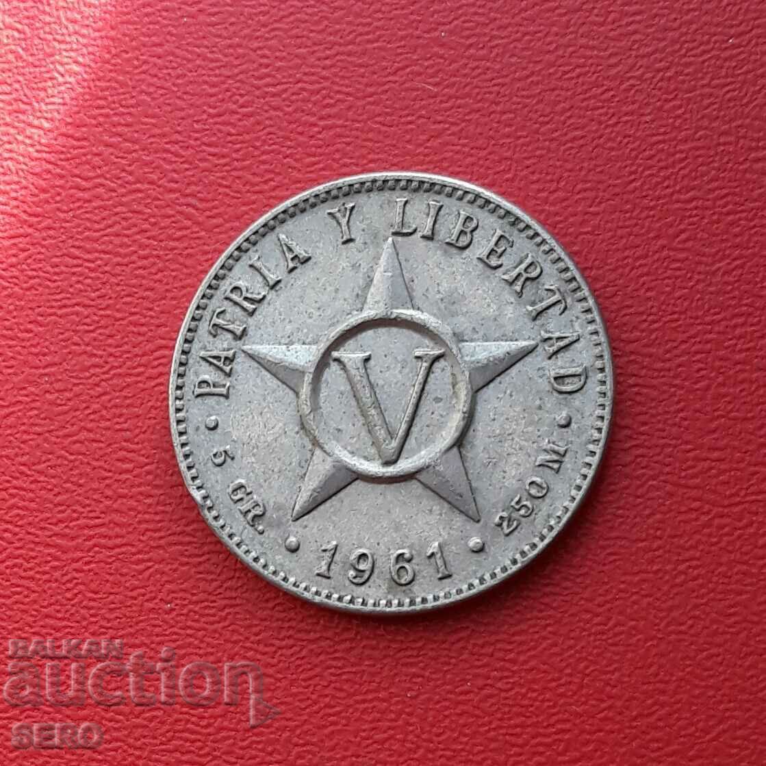 Κούβα-5 centavos 1961