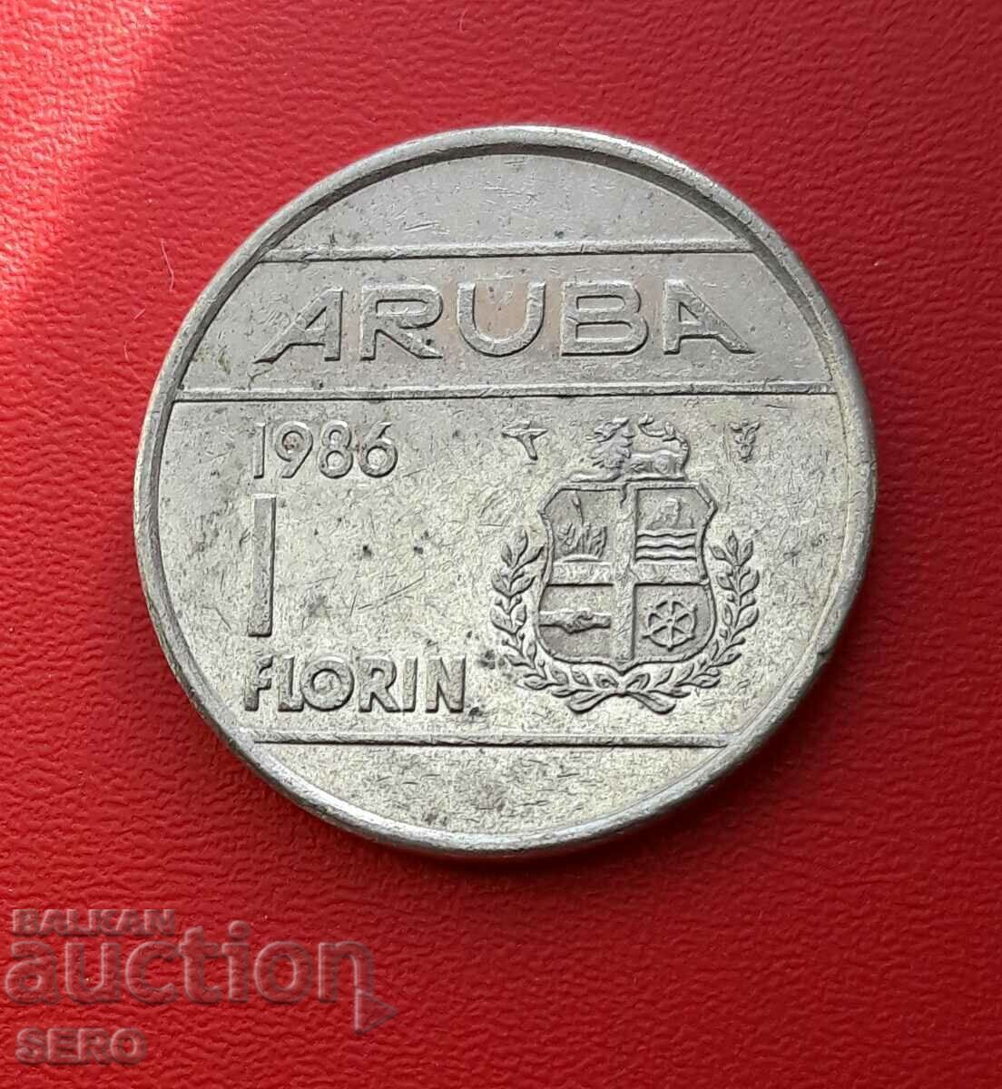 Aruba Island-1 Florin 1986-Σπάνιο