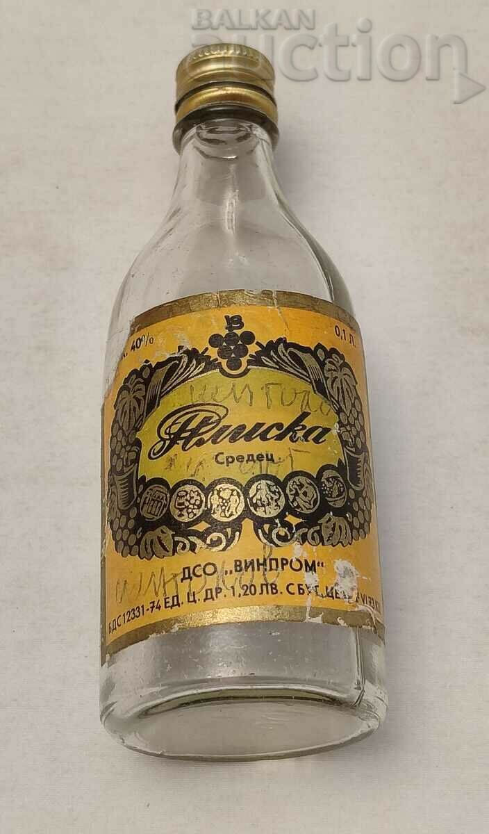 COGNAC PLISKA STICLA VECHIA MEDIE 0,1 l.