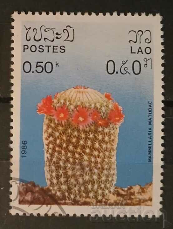 Λάος 1986 Flora/Flowers/Cacti Stamp