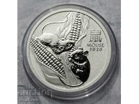 1/2 oz -2020 SILVER AUSTRALIA Year of the Mouse III SERIES