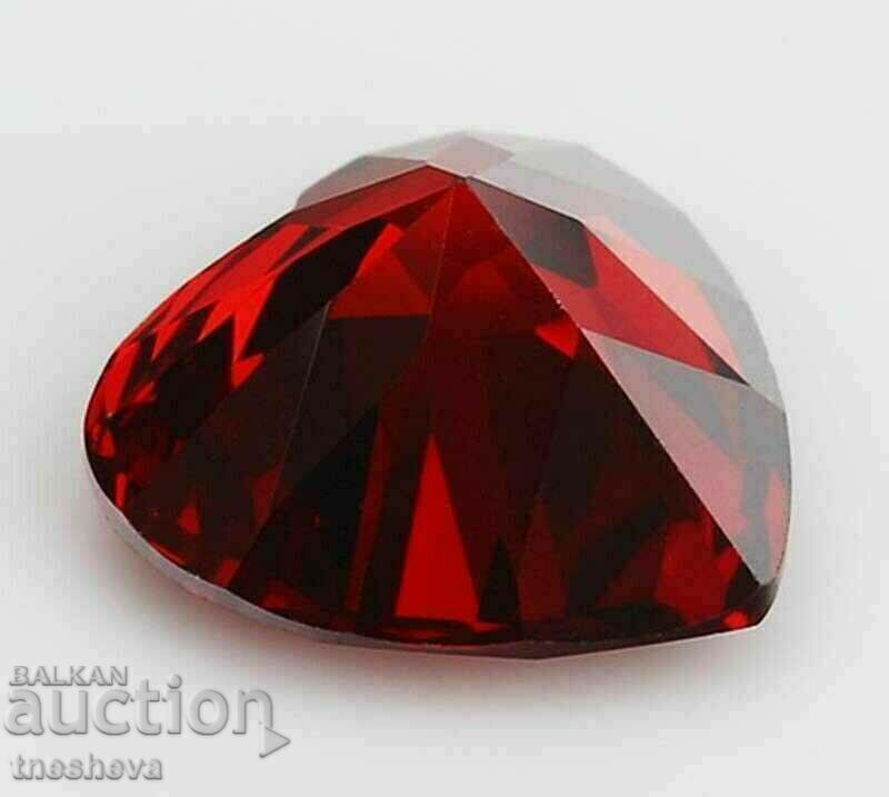 Κόκκινο ρουμπίνι, καρδιά 3,8 καρατίων με τιμή 68.00 BGN | € 34.77 Κόκκινο ρουμπίνι, καρδιά 3,8 καρατίων με τιμή 68.00 BGN | € 34.77