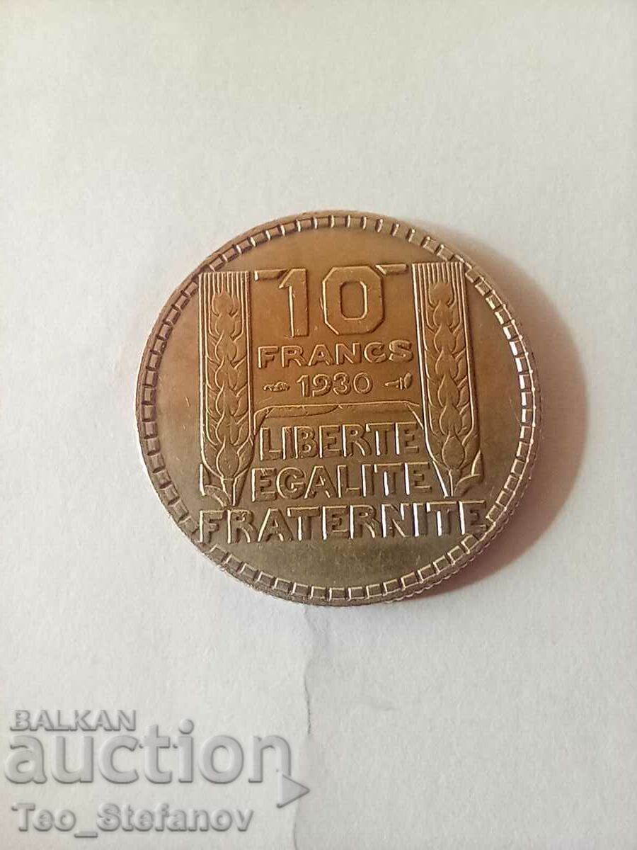 10 Φράγκα 1930 Γαλλία Ασήμι