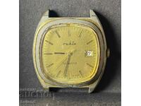 German Clock Rula Quartz Ruhla Quartz DDR Ruhla Germany