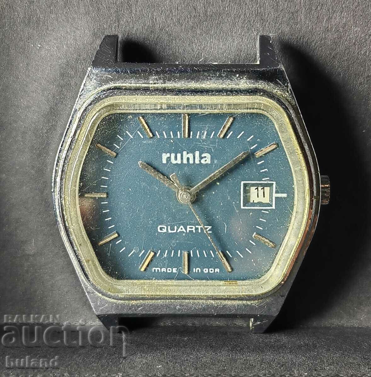 Γερμανικό Ρολόι Rula Quartz Ruhla Quartz DDR Ruhla Γερμανία