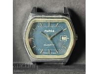 German Clock Rula Quartz Ruhla Quartz DDR Ruhla Germany