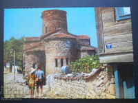 Nessebar - The church, Old card