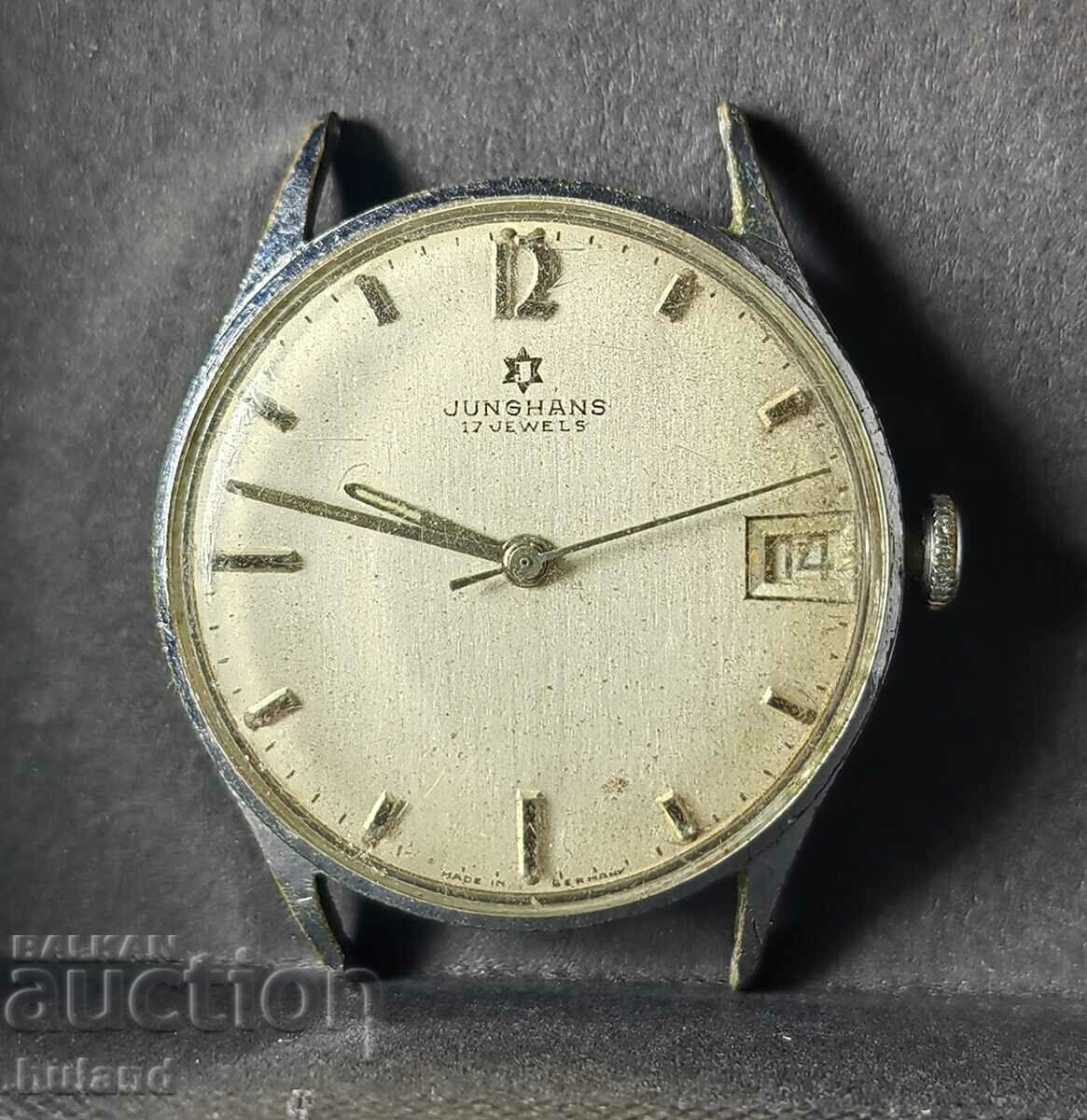 German Junghans Watch 620.02 17 Stone Junghans Germany