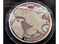 1 Silver 10 Dollar Eagle - ΗΠΑ 2004 Diamonds Liberia