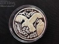 1 Silver 10 Dollar Condor - Chile 2004 Diamonds Liberia