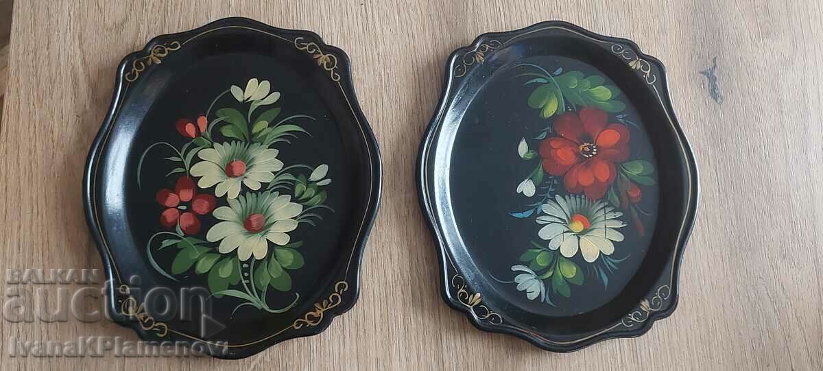 Trays Russia hand painted for collectors