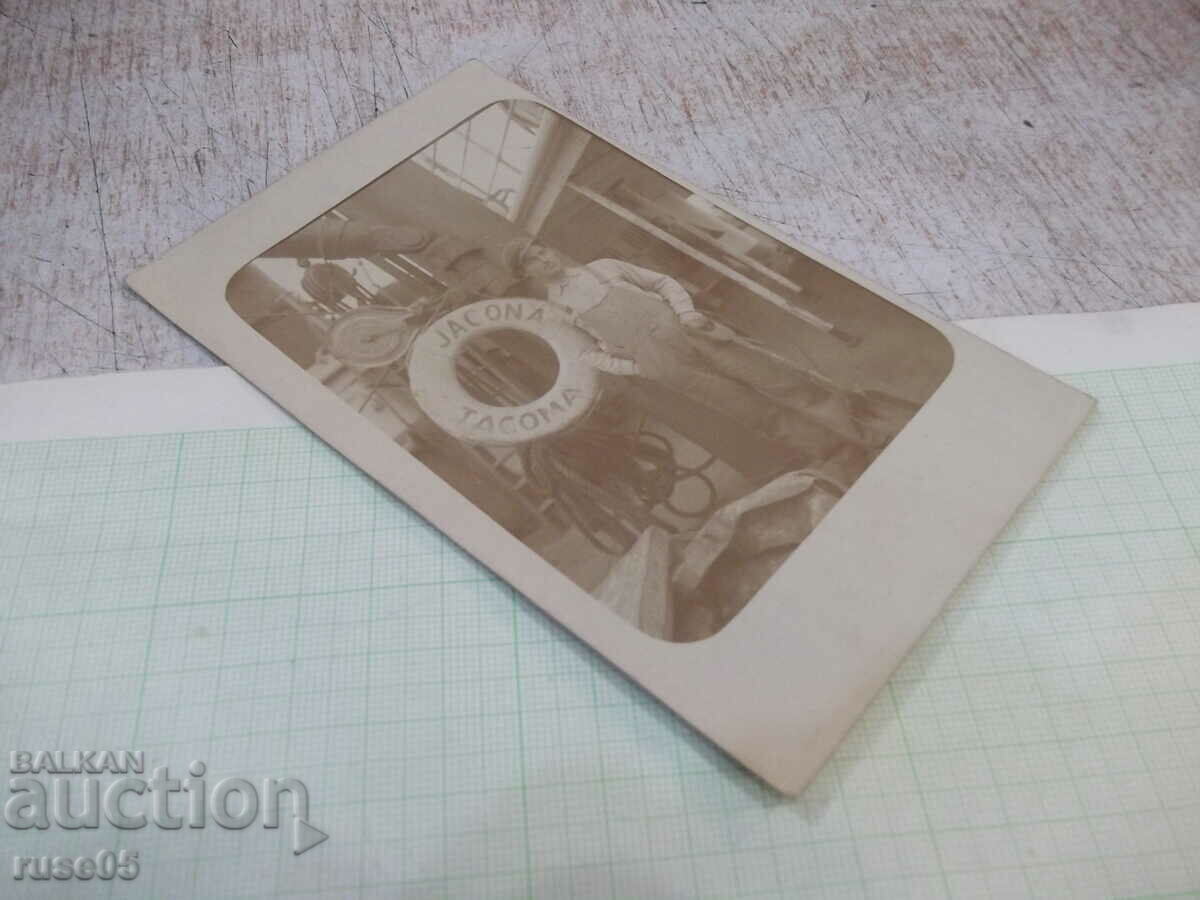 Auction  Photo old as a sailor on the ship "JACONA"
