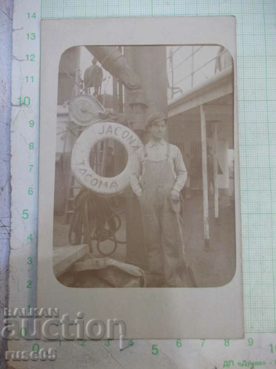 Photo old as a sailor on the ship "JACONA"