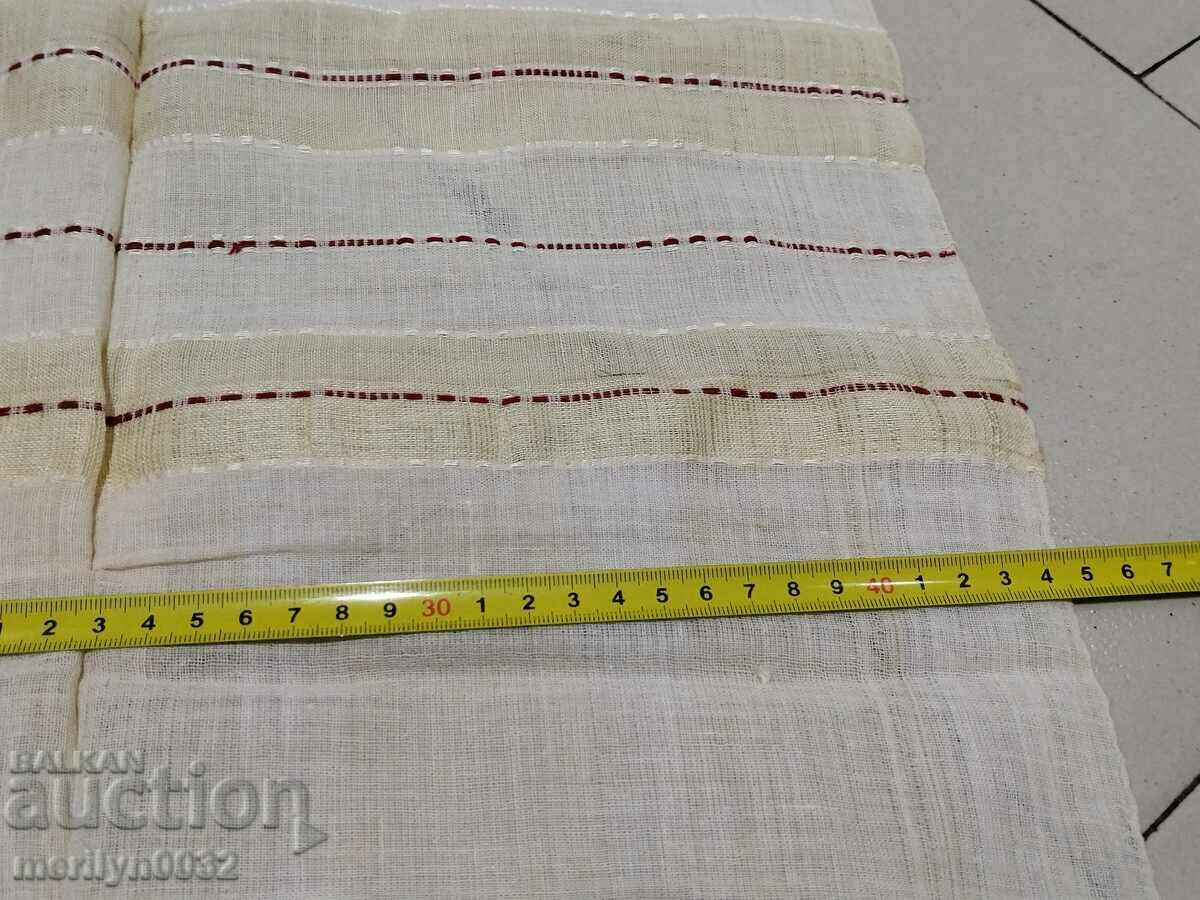 Delivery of Old fringed cloth with lace, knitting, fringe with embroidery