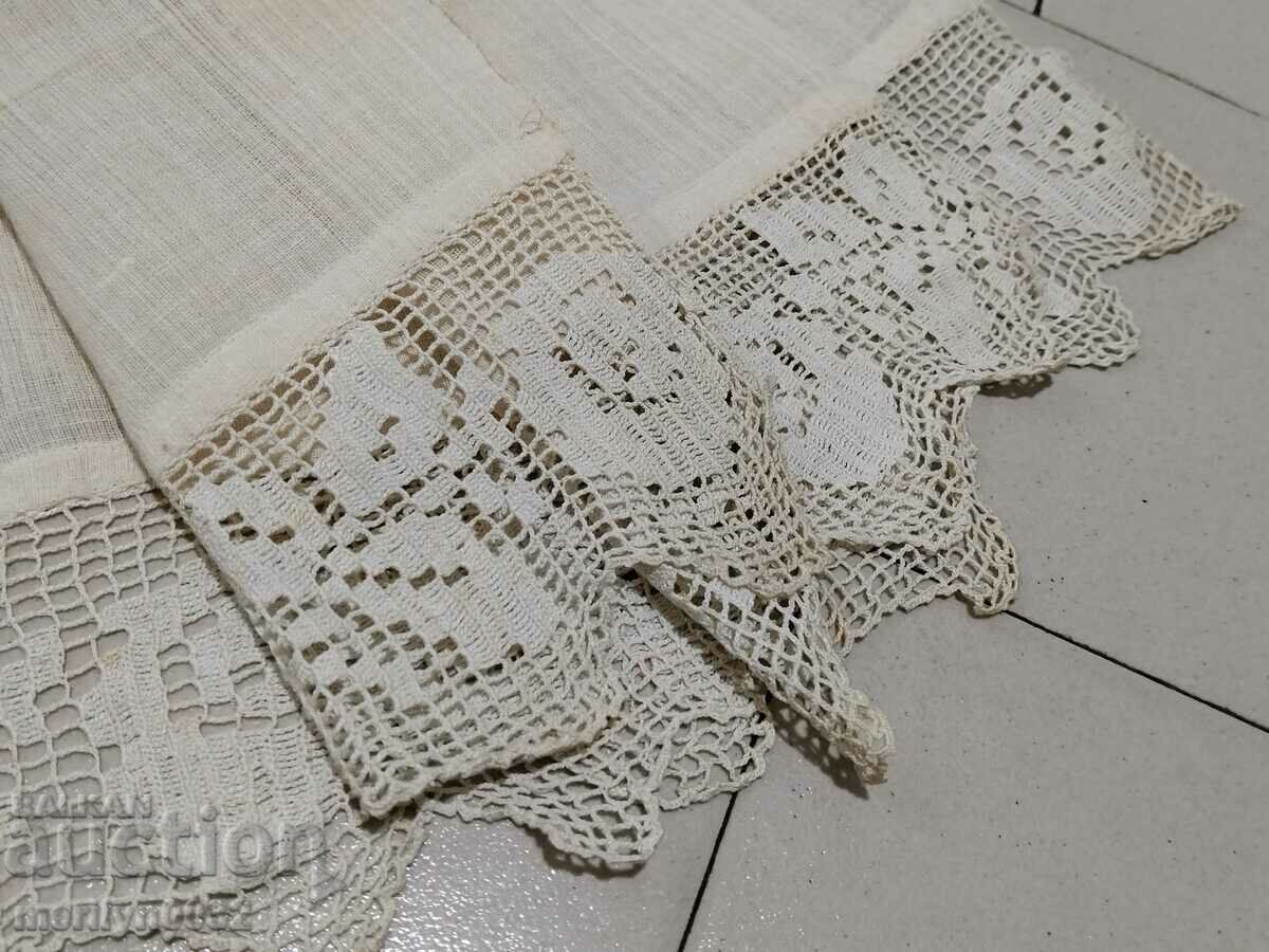 Old fringed cloth with lace, knitting, fringe with embroidery with price 49.00 BGN | € 25.05 Old fringed cloth with lace, knitting, fringe with embroidery with price 49.00 BGN | € 25.05