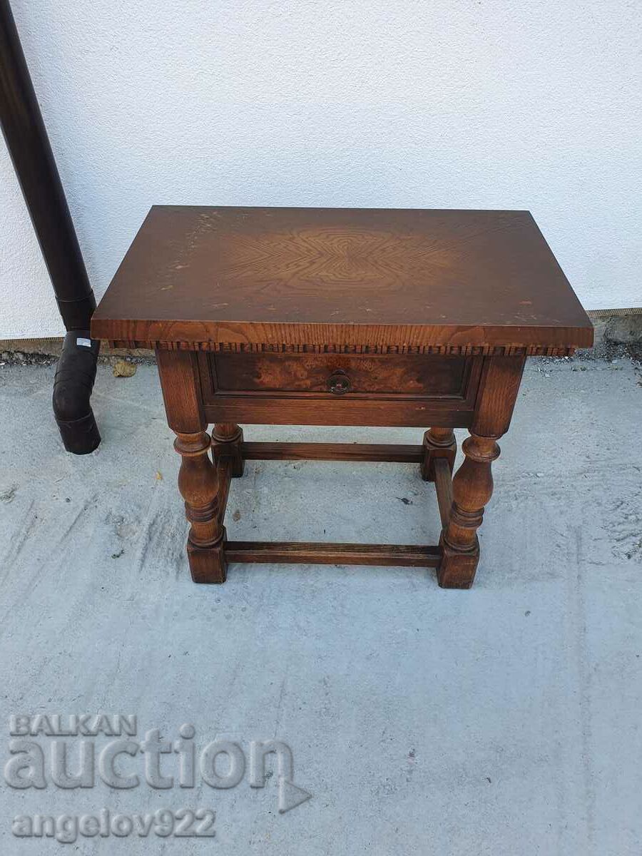 Vintage solid wood nightstand!