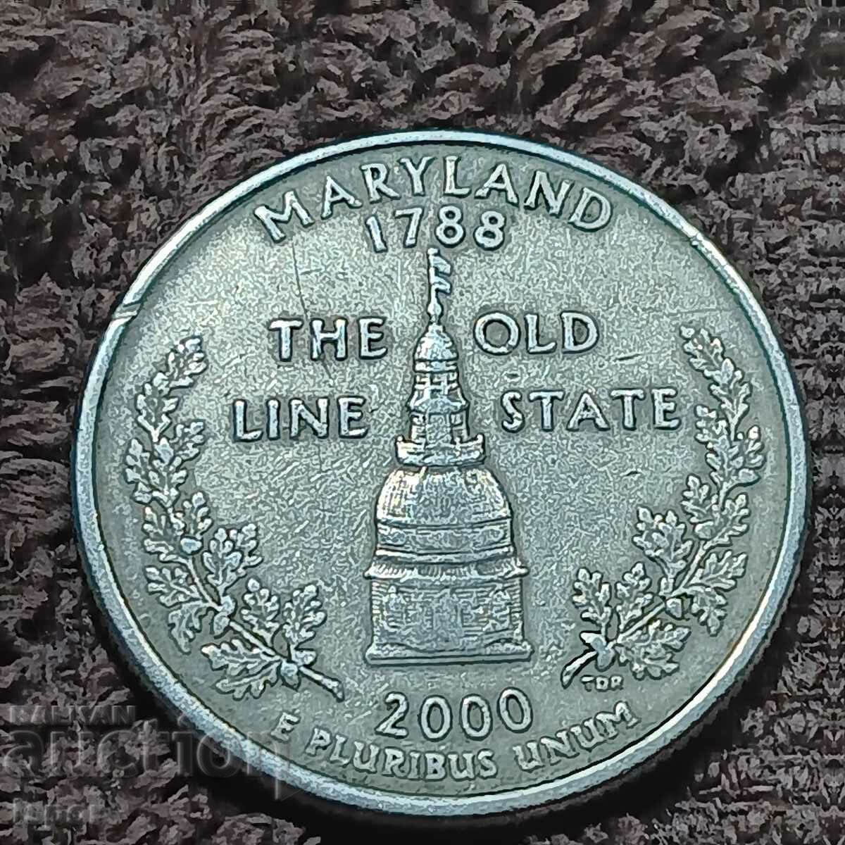 105/ USA State of Maryland 25c 2000