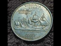 109/ USA State of Virginia 25c 2000