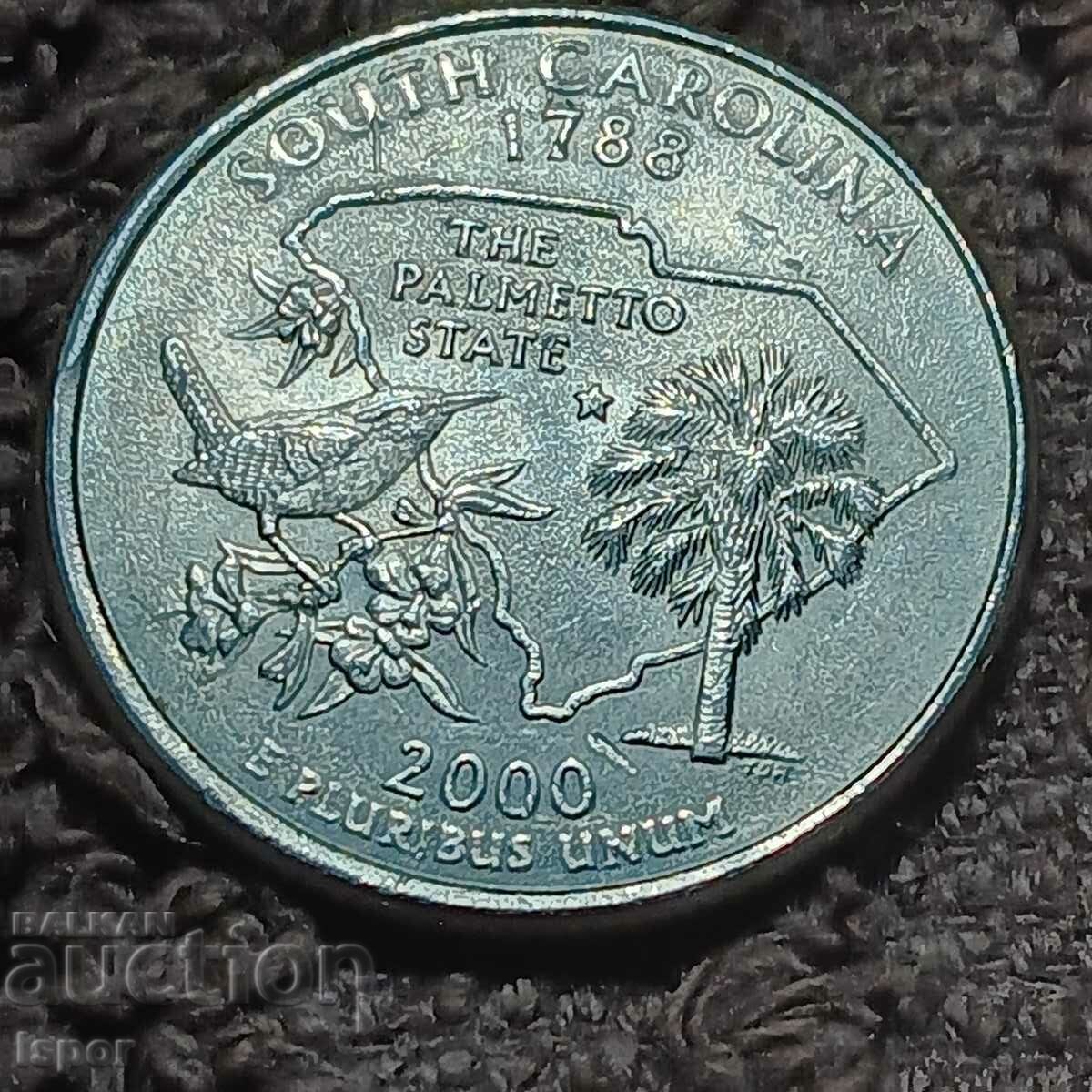 111 US State of South Carolina 25c 2000