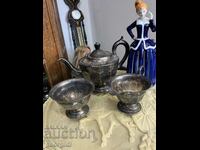 English silver plated tea set. #6079