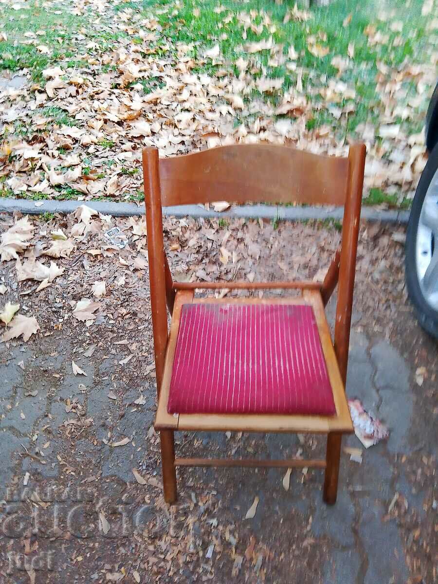 A great wooden folding chair