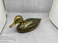 Bronze figure of a duck / duck / goose. #6082