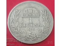 1 kroner 1894 - Hungary - Silver