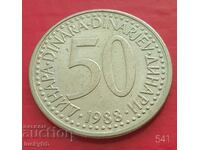 50 dinars 1988 - Yugoslavia