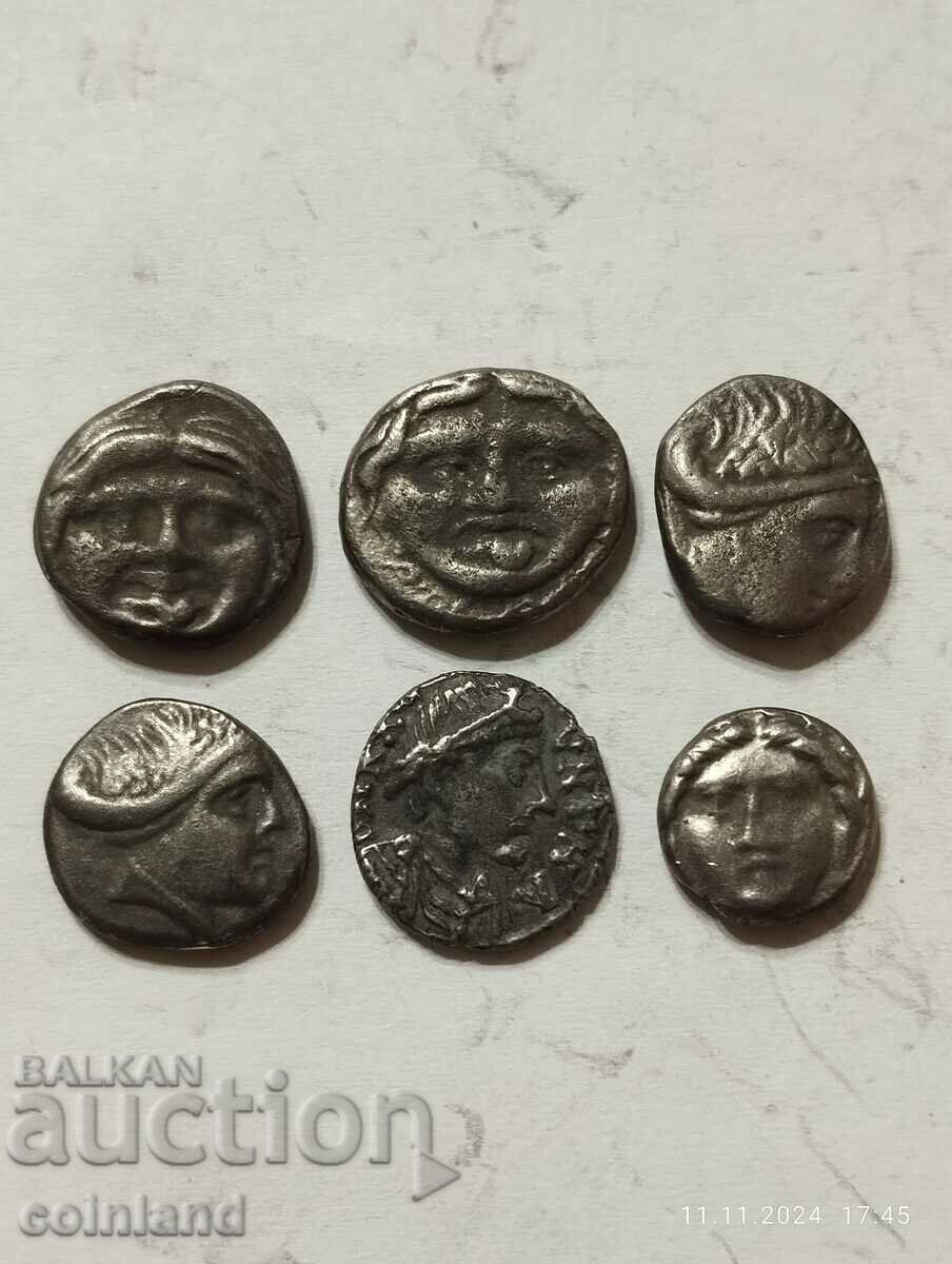 Auction 6 Pieces Ancient Greek Coins - REPLICA REPRODUCTION Auction 6 Pieces Ancient Greek Coins - REPLICA REPRODUCTION