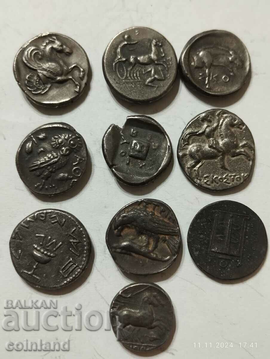 10 Pieces Ancient Greek Coins - REPLICA REPRODUCTION with price 40.00 BGN | € 20.45 10 Pieces Ancient Greek Coins - REPLICA REPRODUCTION with price 40.00 BGN | € 20.45