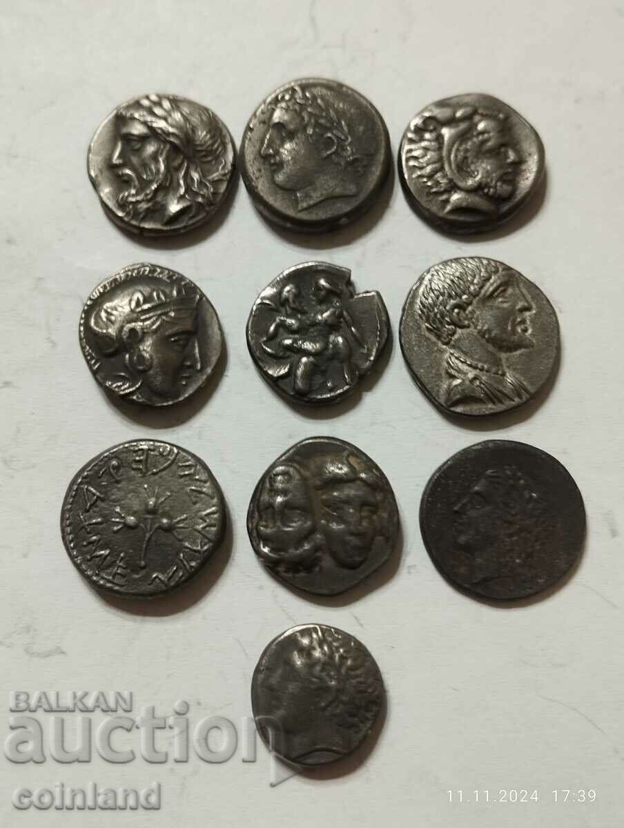 Auction 10 Pieces Ancient Greek Coins - REPLICA REPRODUCTION Auction 10 Pieces Ancient Greek Coins - REPLICA REPRODUCTION