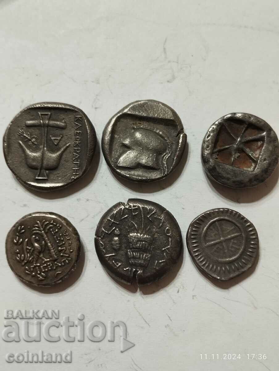 Delivery of 6 Pieces Ancient Greek Coins - REPLICA REPRODUCTION