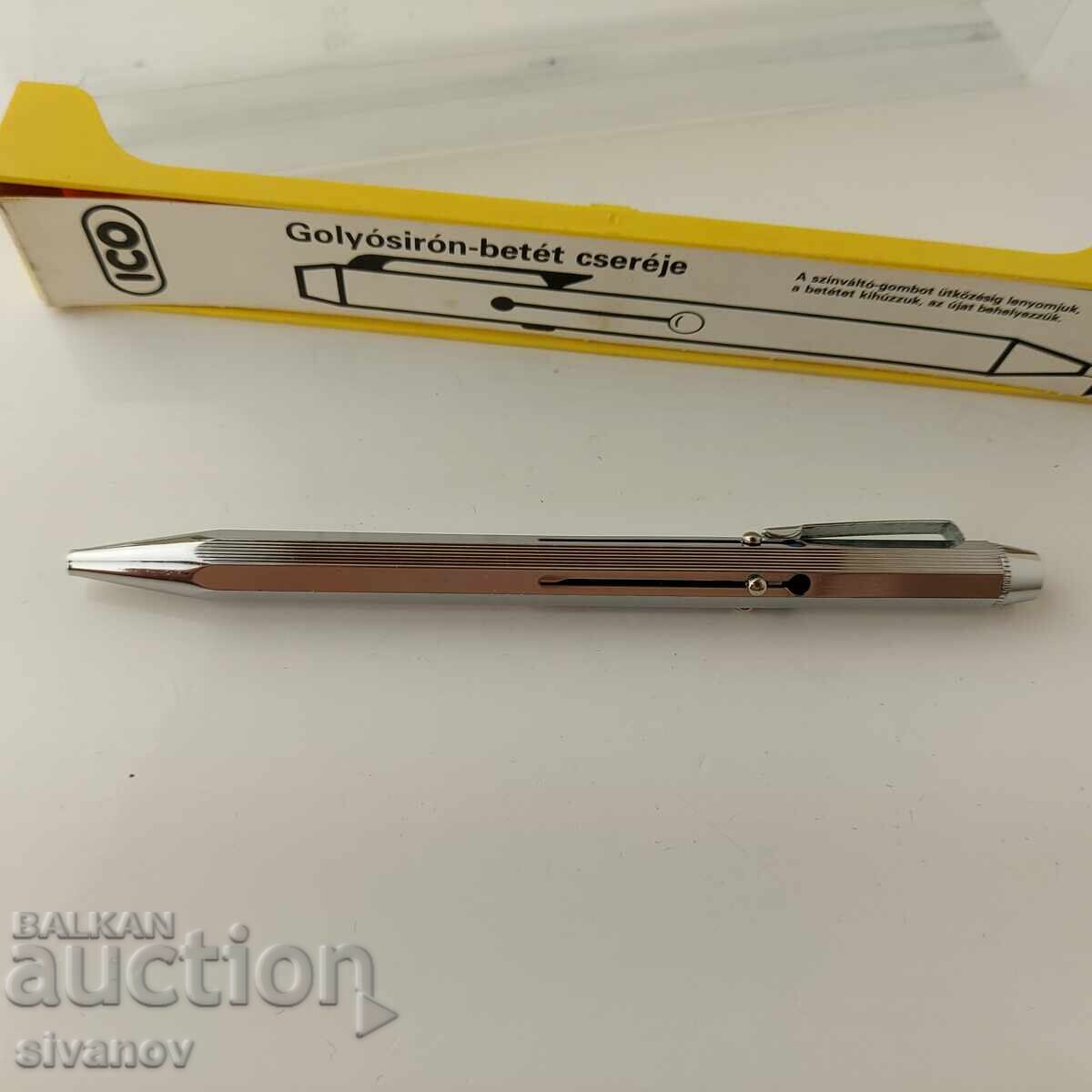 Auction Old metal four color pen ICO Hungary #5721 Auction Old metal four color pen ICO Hungary #5721