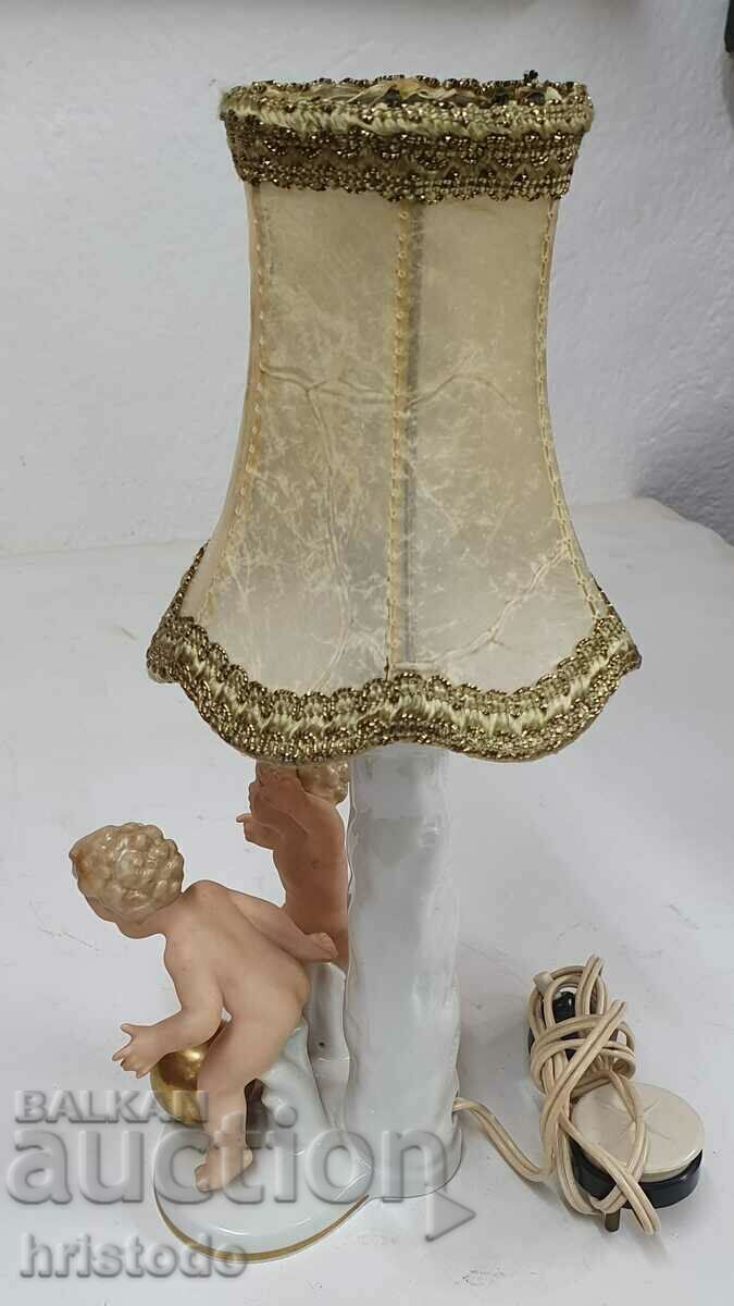 Auction Porcelain figure, night lamp "Wallendorf" Auction Porcelain figure, night lamp "Wallendorf"